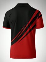Men's Lightweight Striped Short Sleeve Casual Commuter Polo Shirt, Spring/Summer - Image 2