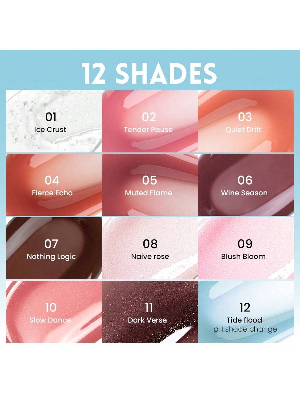 Pudaier 1pc Non-Sticky Lip Gloss, Long-Lasting Hydration Mirror Water Gloss, Easy-Blend Application Lip Balm Suitable For Birthday Christmas Present - Image 6