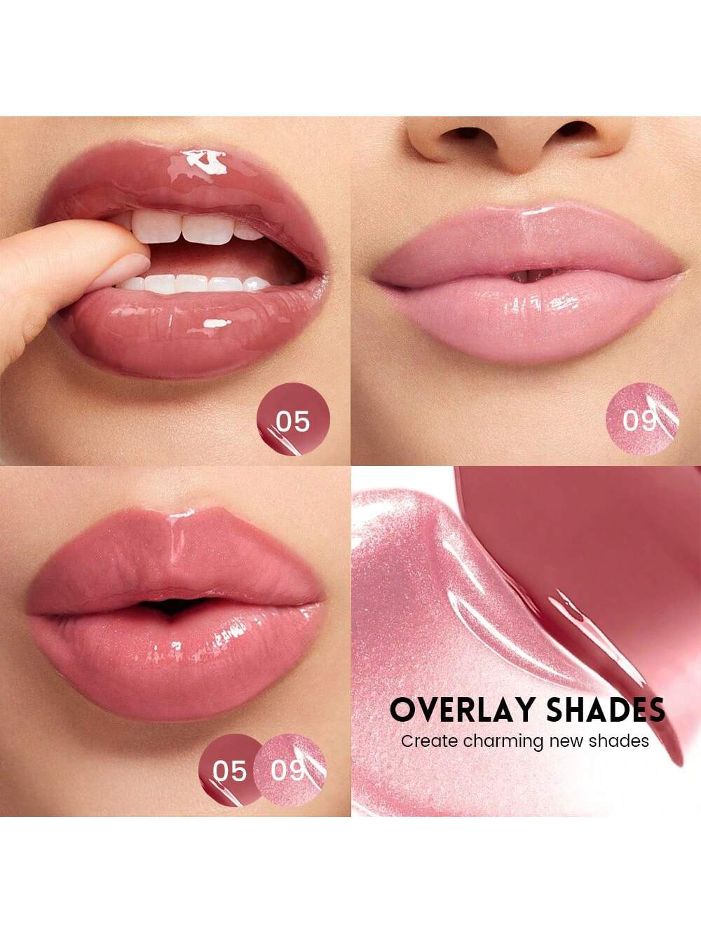 Pudaier 1pc Non-Sticky Lip Gloss, Long-Lasting Hydration Mirror Water Gloss, Easy-Blend Application Lip Balm Suitable For Birthday Christmas Present - Image 7