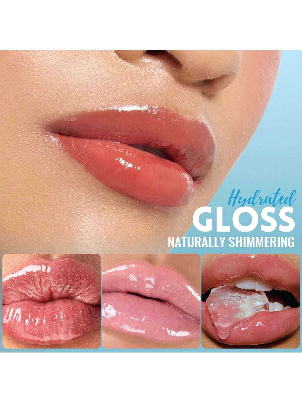 Pudaier 1pc Non-Sticky Lip Gloss, Long-Lasting Hydration Mirror Water Gloss, Easy-Blend Application Lip Balm Suitable For Birthday Christmas Present - Image 5