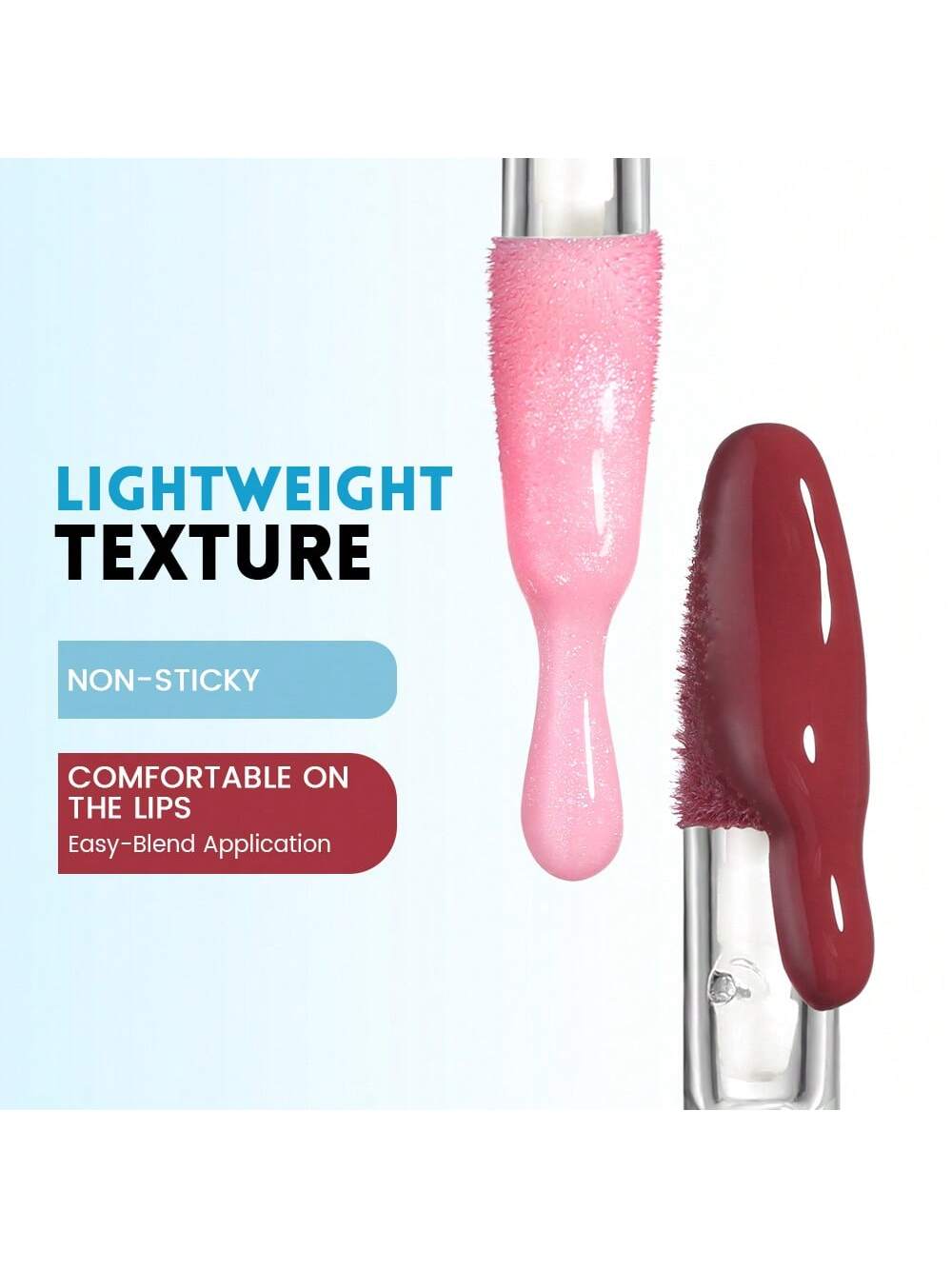 Pudaier 1pc Non-Sticky Lip Gloss, Long-Lasting Hydration Mirror Water Gloss, Easy-Blend Application Lip Balm Suitable For Birthday Christmas Present - Image 3