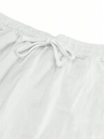 Men's Spring/Summer Thin Breathable Hip Hop Linen Casual Sports Long Pants Beach Pants - Image 4