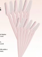 12/1pc Minimalist Eyebrow Razor, Black Pink Mixed Color, Stainless Steel Blade, Gentle Exfoliating Hair Remover, Non-Slip Grip With Protective Cap, Unisex Beauty Tool For Home, Salon & Travel, Nice Gift For Holidays And Graduation Season - Image 7