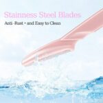 12/1pc Minimalist Eyebrow Razor, Black Pink Mixed Color, Stainless Steel Blade, Gentle Exfoliating Hair Remover, Non-Slip Grip With Protective Cap, Unisex Beauty Tool For Home, Salon & Travel, Nice Gift For Holidays And Graduation Season - Image 4